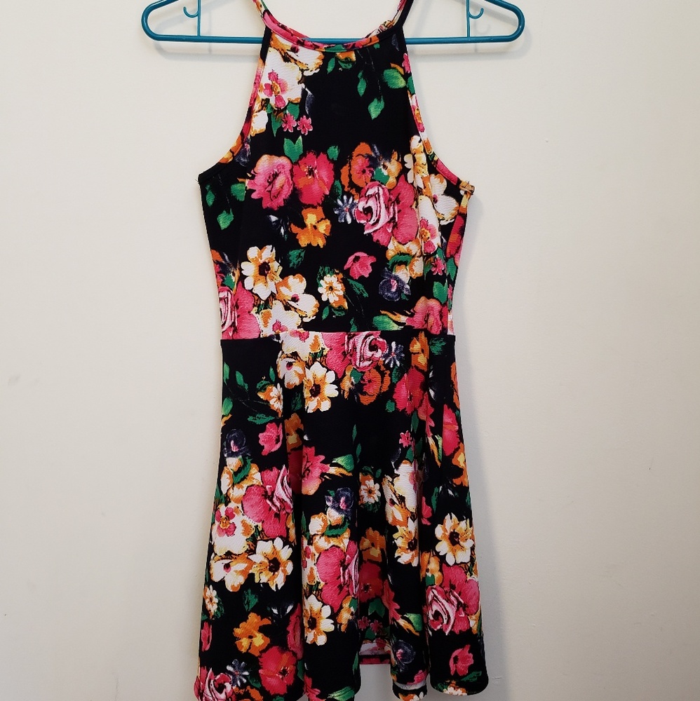 Floral Halter Spring Dress